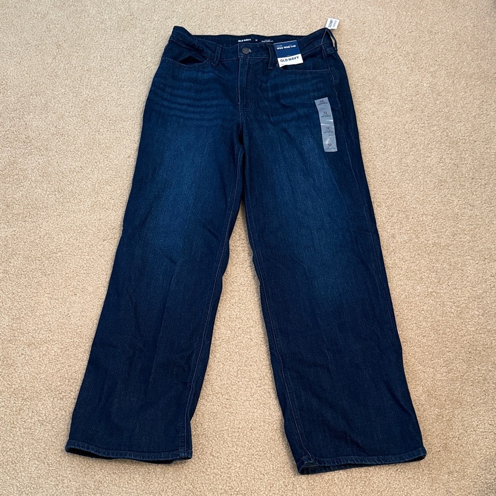 Old Navy Women's Dark Blue Flare Jeans